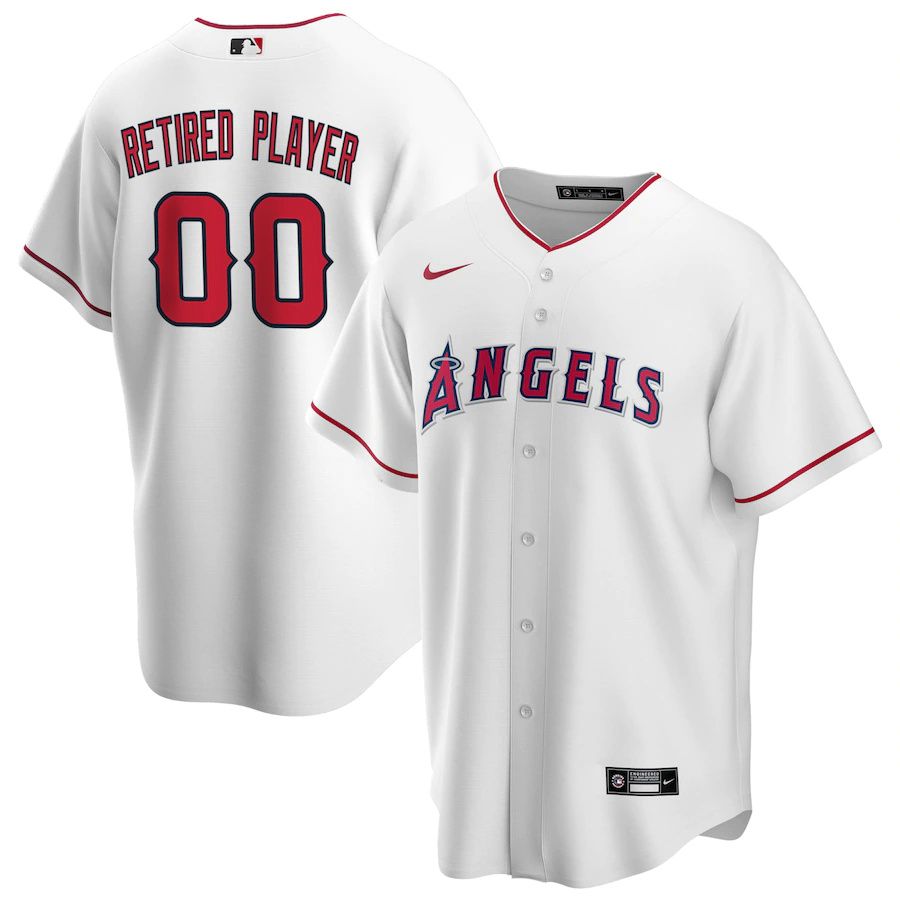 Mens Los Angeles Angels Nike White Home Pick-A-Player Retired Roster Replica MLB Jerseys->customized mlb jersey->Custom Jersey